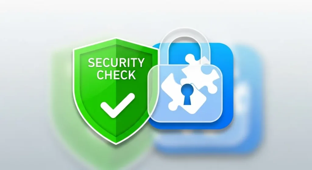 拡張機能のセキュリティとプライバシーを確認するイメージ