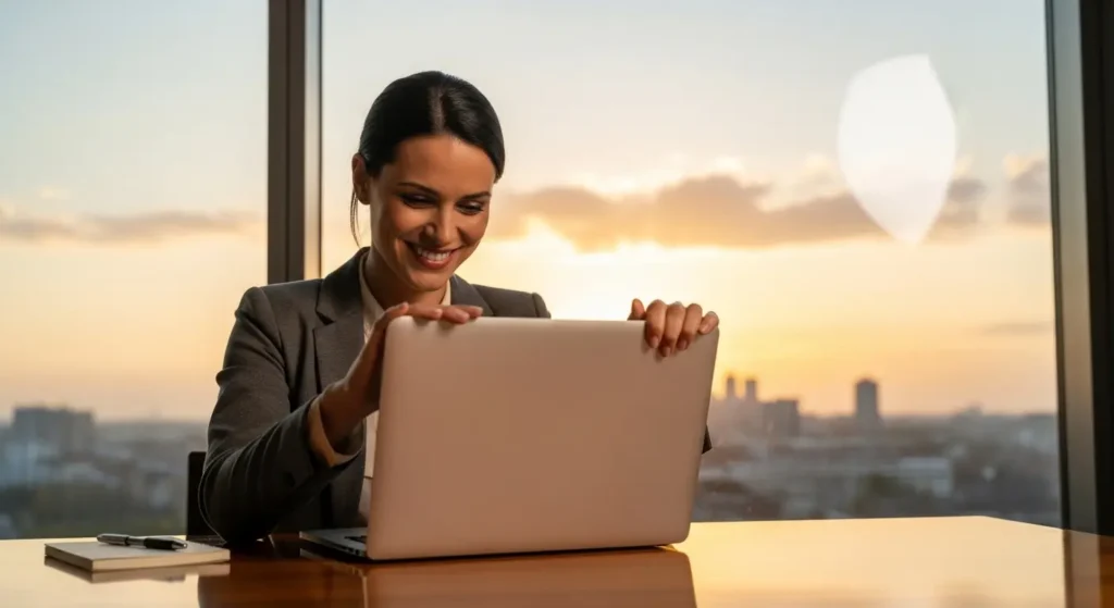 AI拡張機能を使いこなして効率的に業務を終えた人物