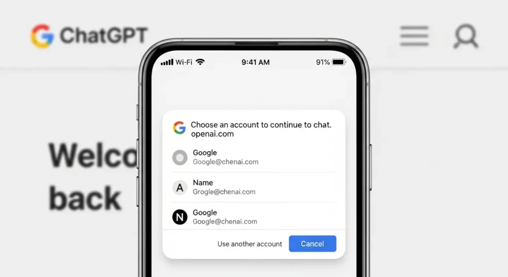 GoogleアカウントでChatGPTにログインする手順