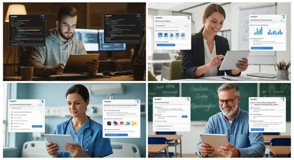プロンプトテンプレートをダウンロードする様子
