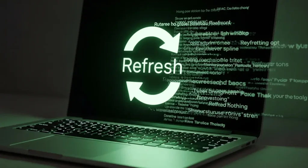 設定反映のためにブラウザを更新するイメージ