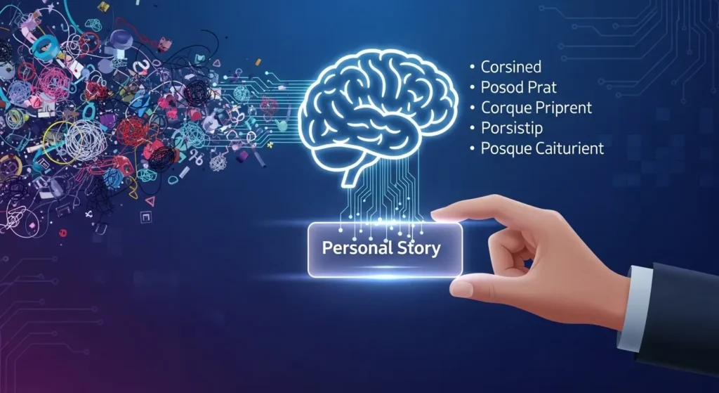 AIの要約機能と個人の経験を組み合わせる様子