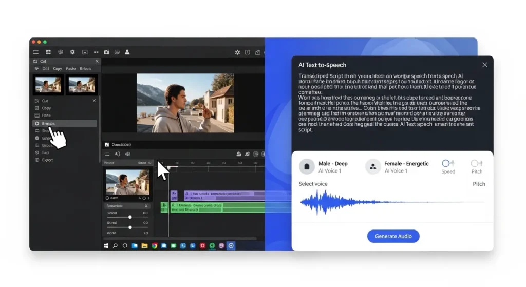 ClipchampでのAI解説動画制作フロー