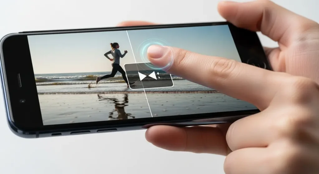 SNS投稿用に動画サイズを自動調整する機能
