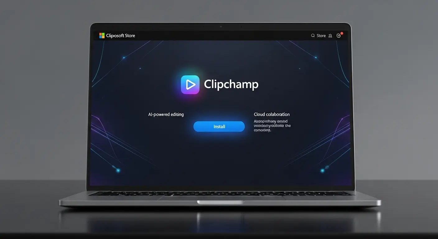 Microsoft StoreでのClipchampダウンロード画面