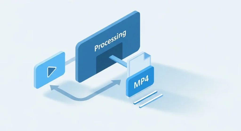 Clipchampでエクスポートした動画の字幕ズレを修正するプロセスの図解