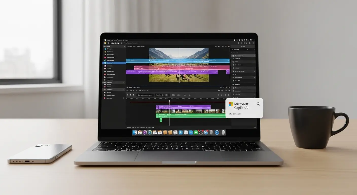 MacBookで動作するMicrosoft Clipchampの最新編集画面