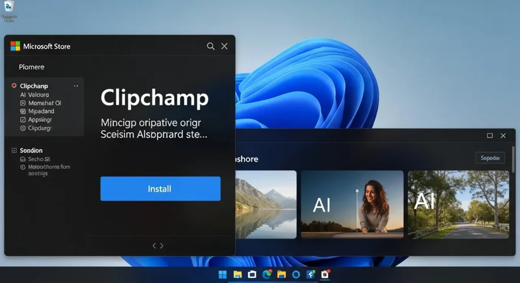 最新版Clipchampのインストール完了画面