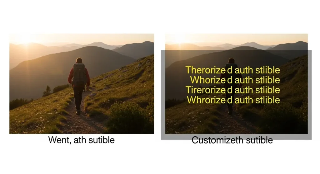 Clipchampでの字幕の視認性改善の比較例