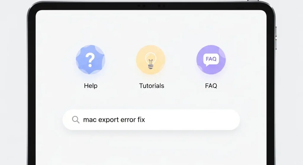 ClipchampのヘルプセンターとFAQ画面