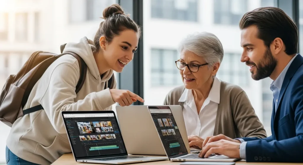 幅広い世代に支持されるClipchampのユーザーたち