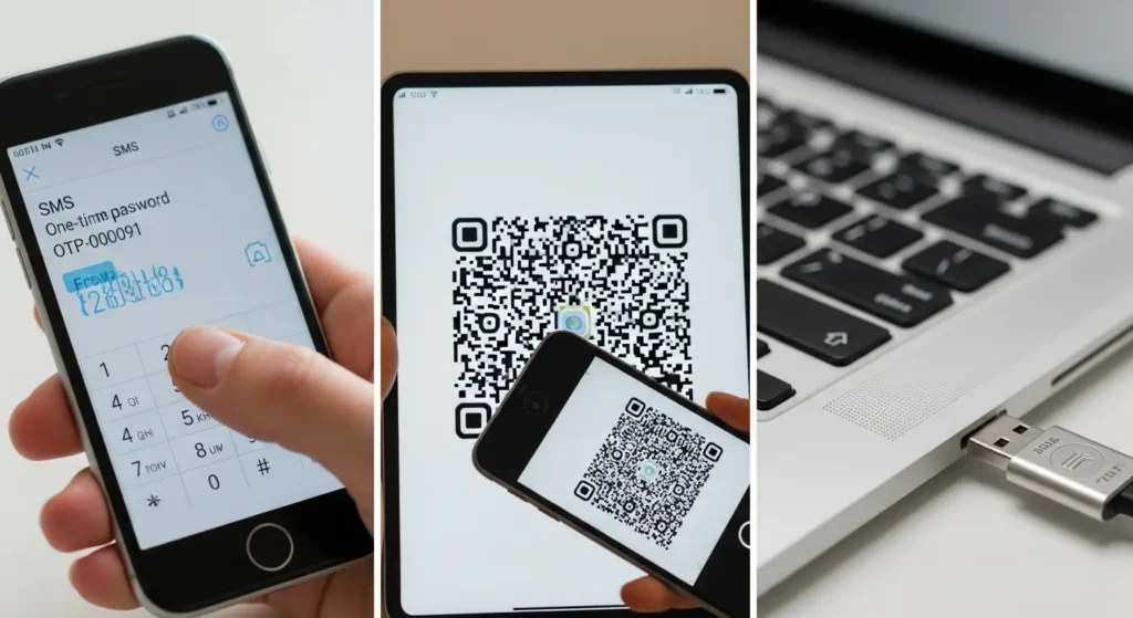 認証アプリや物理キーなどの多様な認証方式