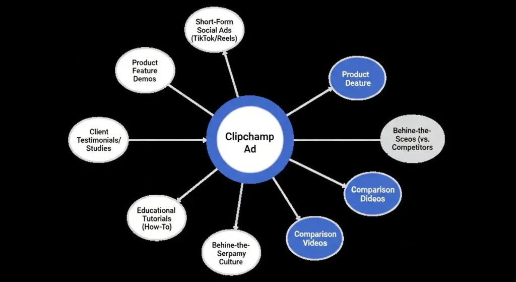 動画広告に関するコンテンツ戦略図