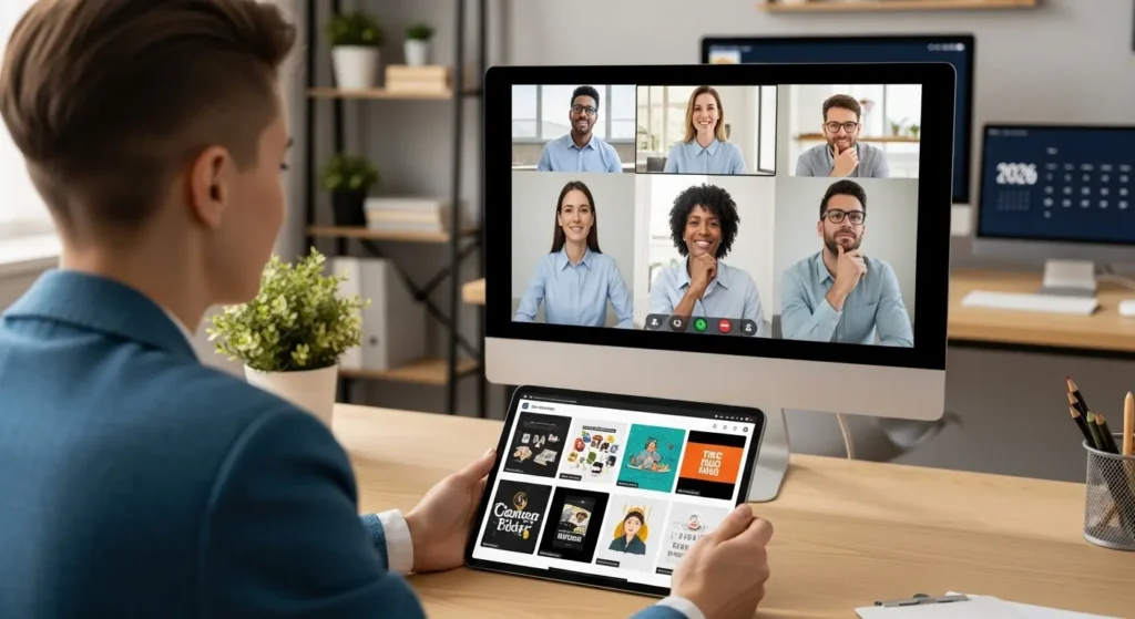 クライアントへ実績をアピールする動画クリエイター