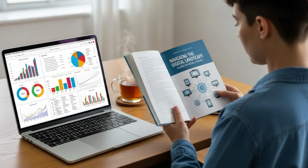 デジタルリテラシーを学び投資詐欺に備える様子