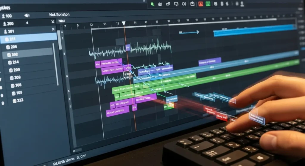 タイムライン編集の効率化イメージ