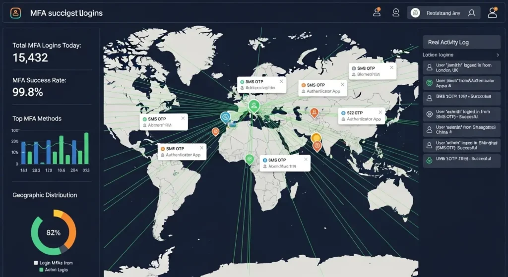 企業での多要素認証導入と運用のダッシュボード