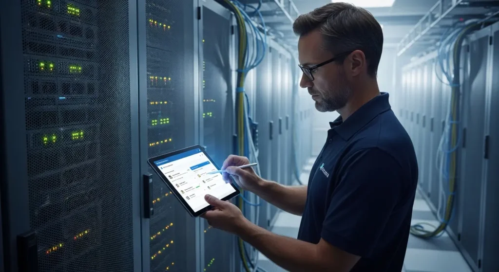 IT管理者がEntra管理センターでユーザーの認証情報をリセットする場面