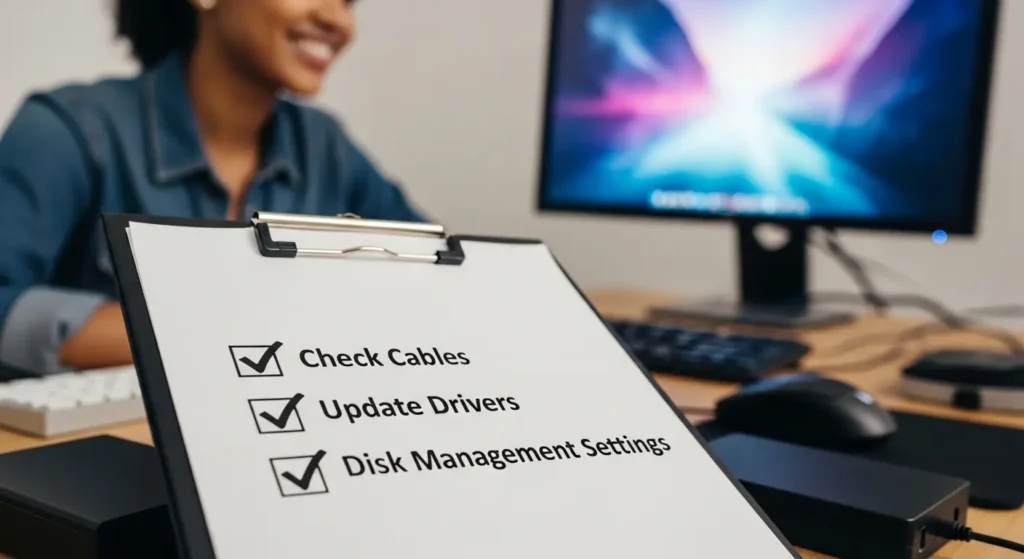 ドライブ認識問題を解決するための最終チェックリスト