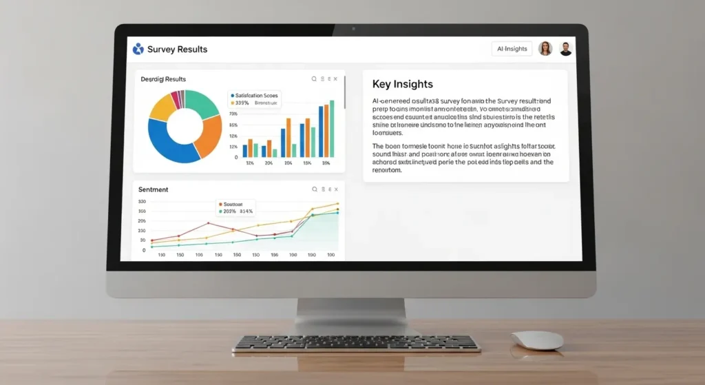 AIによって要約されたアンケート結果のダッシュボード