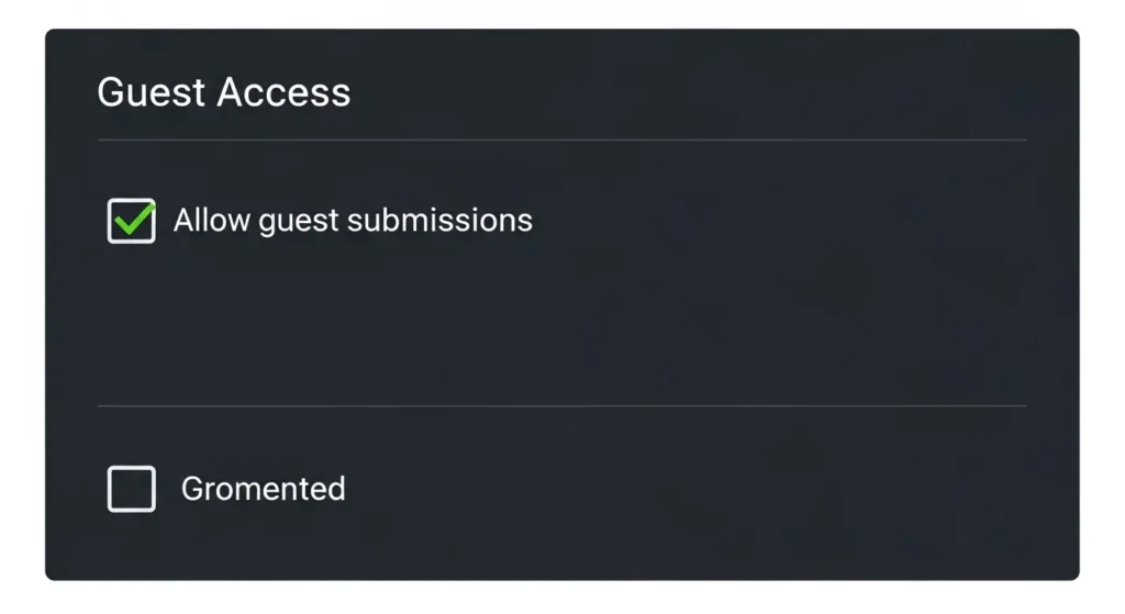 Formsのアクセス許可とセキュリティ設定画面
