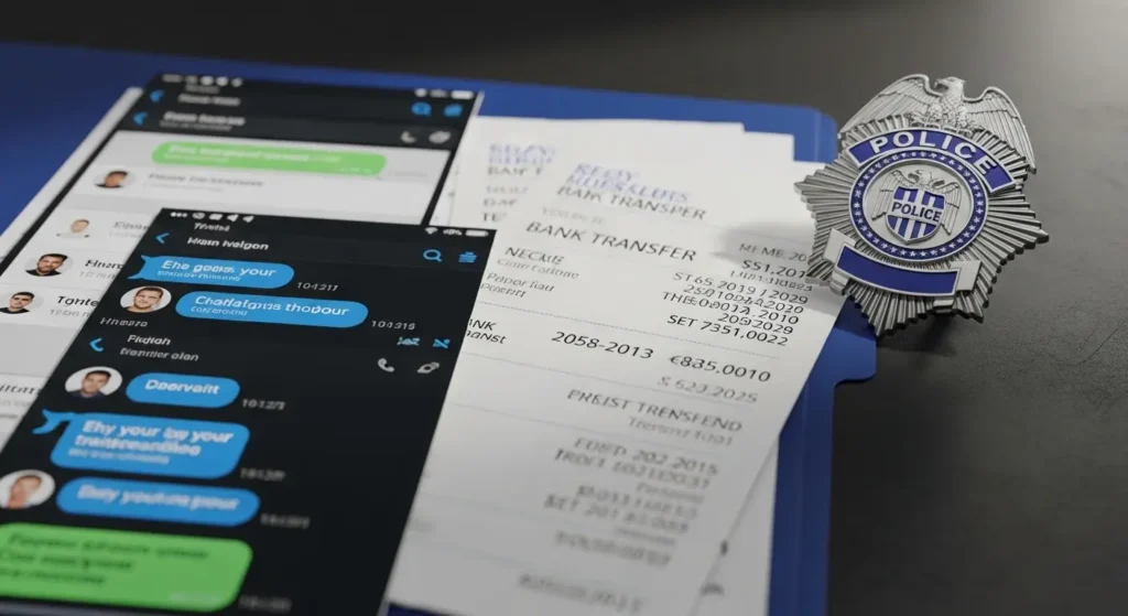 詐欺被害の証拠集めと警察への相談準備