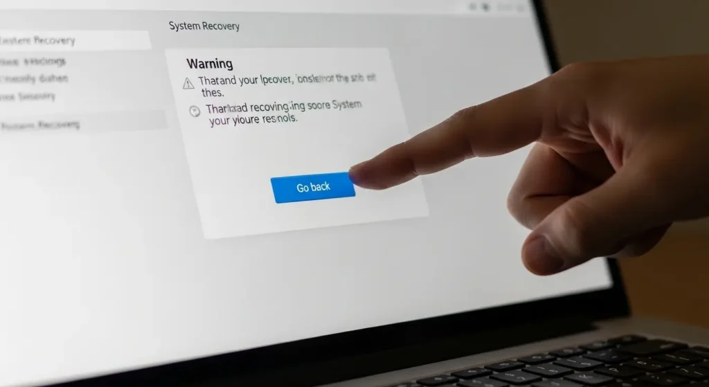 Windows Updateのロールバックを実行する手順