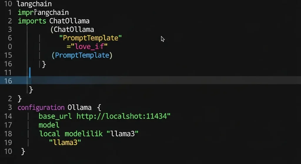 LangChainとOllamaを連携させる Pythonソースコード