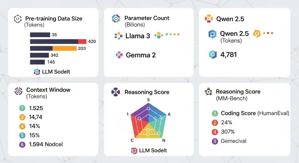 主要なローカルLLMモデルの性能比較チャート