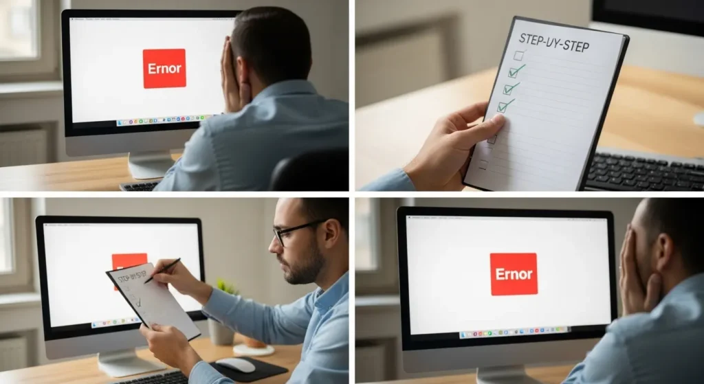 エラー解決のためのトラブルシューティング手順