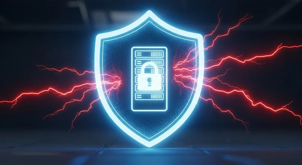 データの外部流出を防ぐローカルAIのセキュリティイメージ