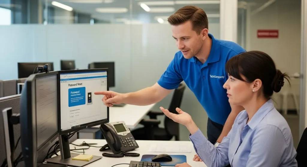 MFA運用時におけるトラブル対応の様子