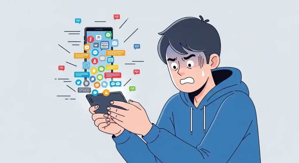 多要素認証疲労攻撃のイメージと注意喚起