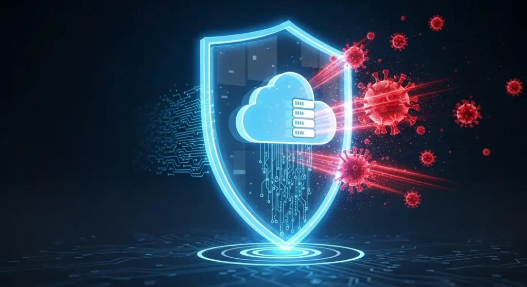 サイバー攻撃からクラウド資産を守る多要素認証のイメージ