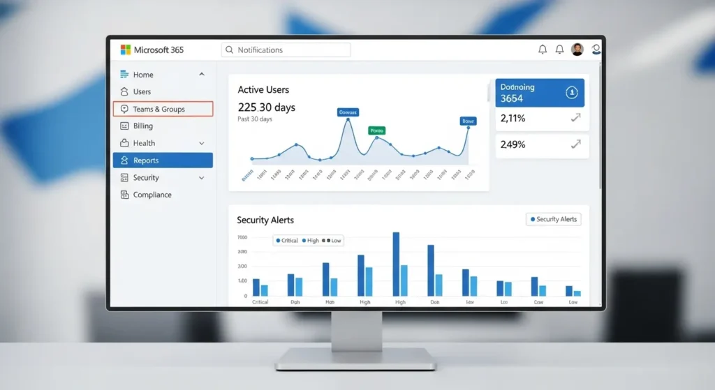 Microsoft 365 管理センターの操作画面