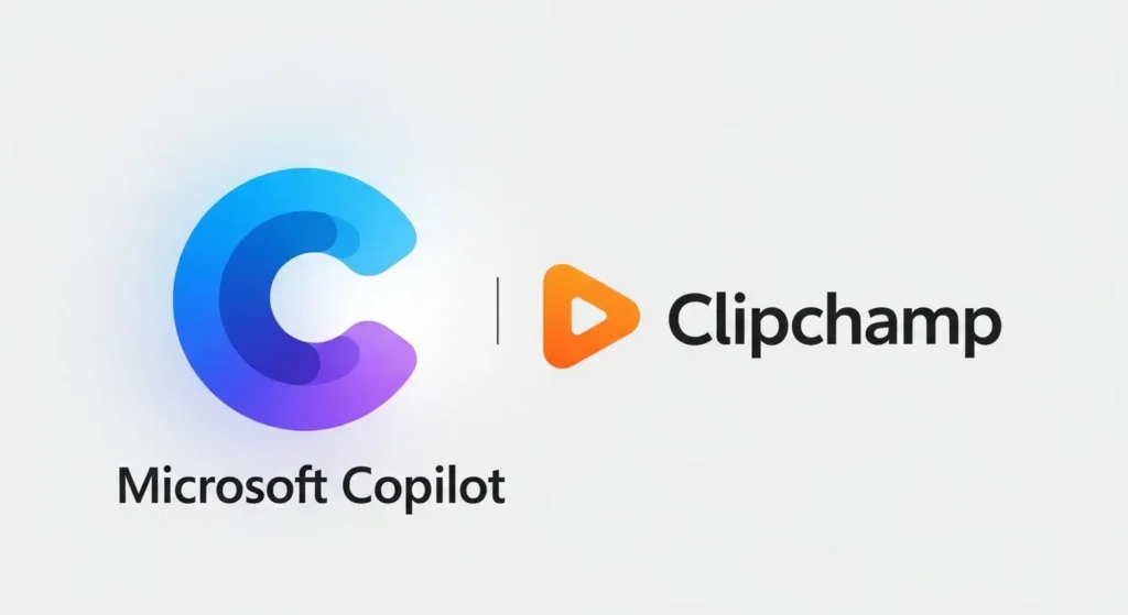 CopilotとClipchampの連携イメージ