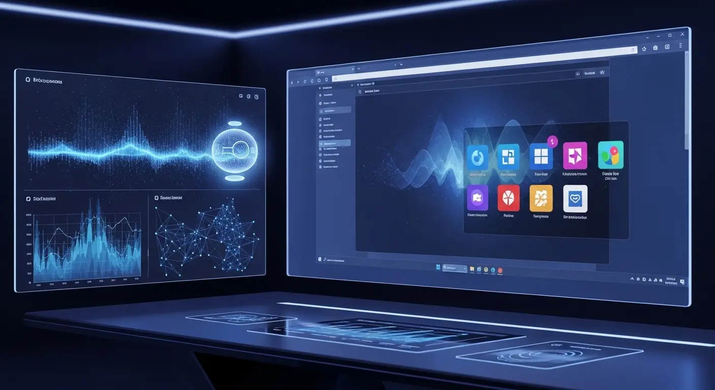 Microsoft Edgeの拡張機能を活用して作業効率を高めているデスクトップ画面