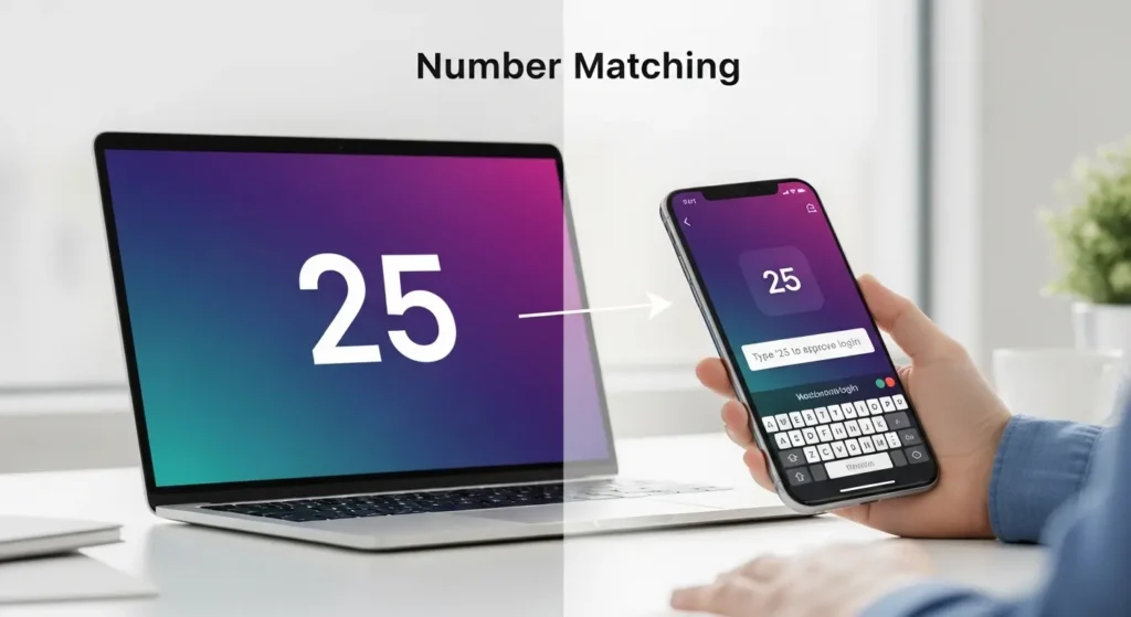 MFA疲労攻撃を防ぐための番号一致（ナンバーマッチング）の仕組み