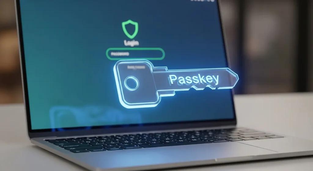 パスワード不要の未来を実現するパスキーのイメージ