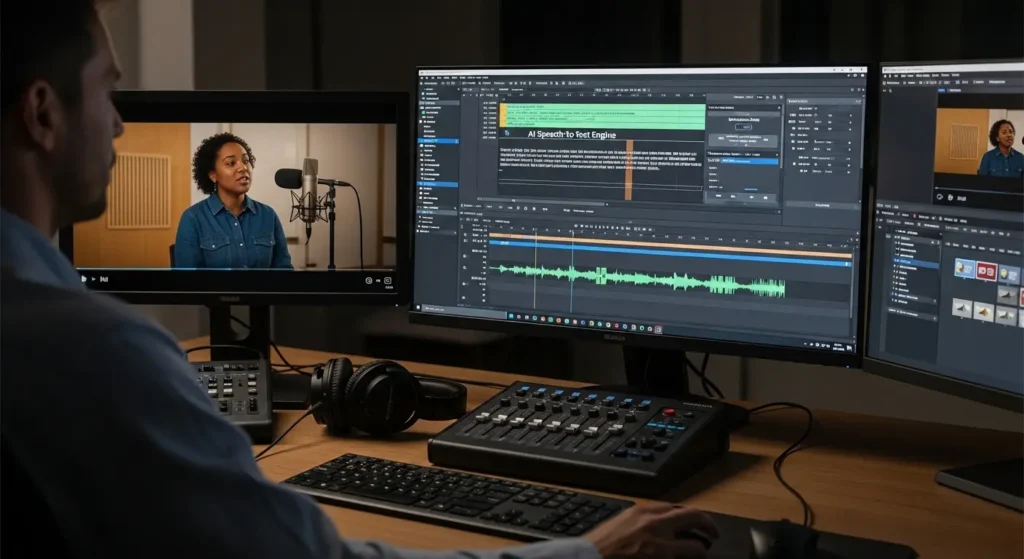 Adobe Premiere Proでの高度なAI音声認識と字幕編集