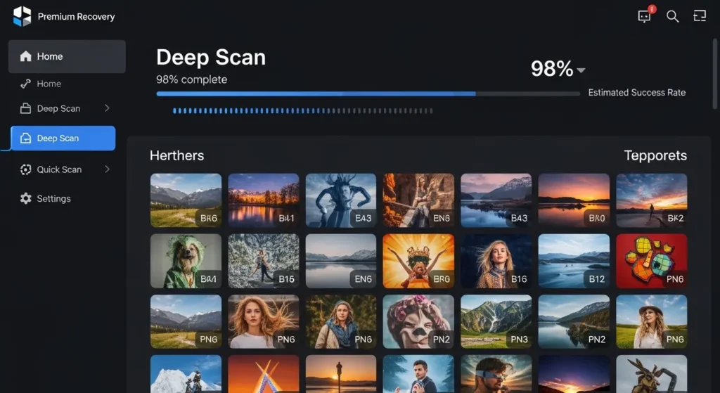 有料データ復元ソフトの高度なプレビューとAI修復機能