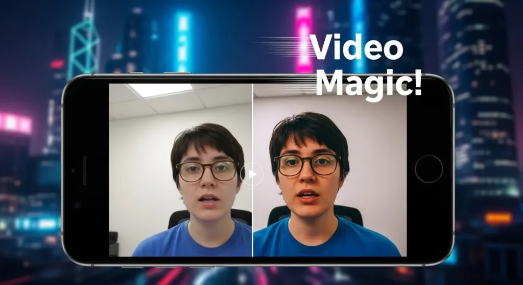 スマホアプリのフィルターとクロマキー合成の比較