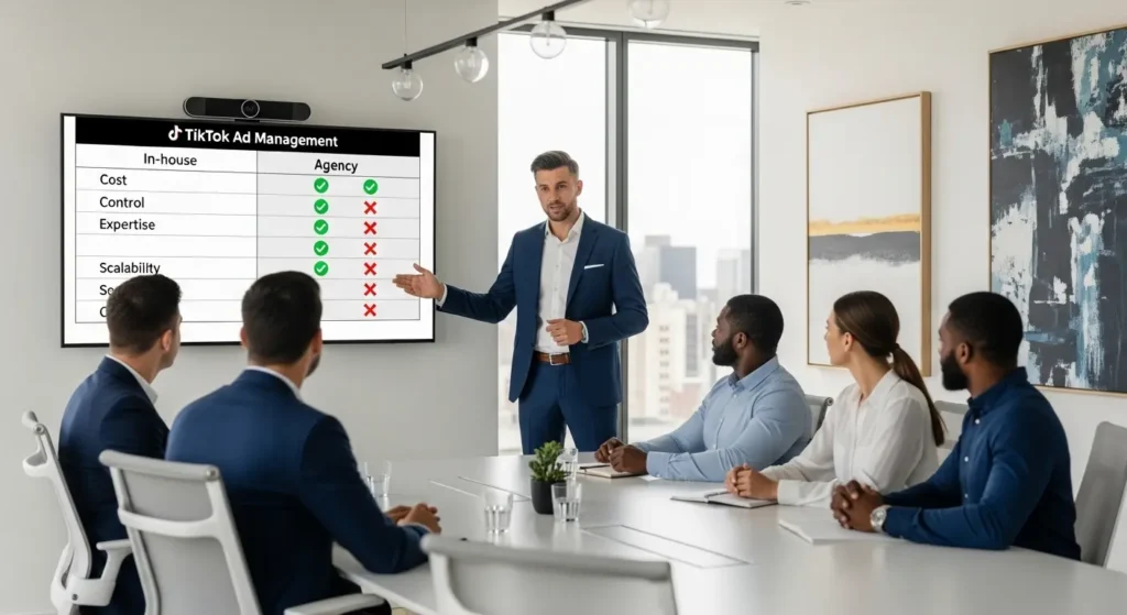 TikTok広告の自社運用と代理店活用の比較相談