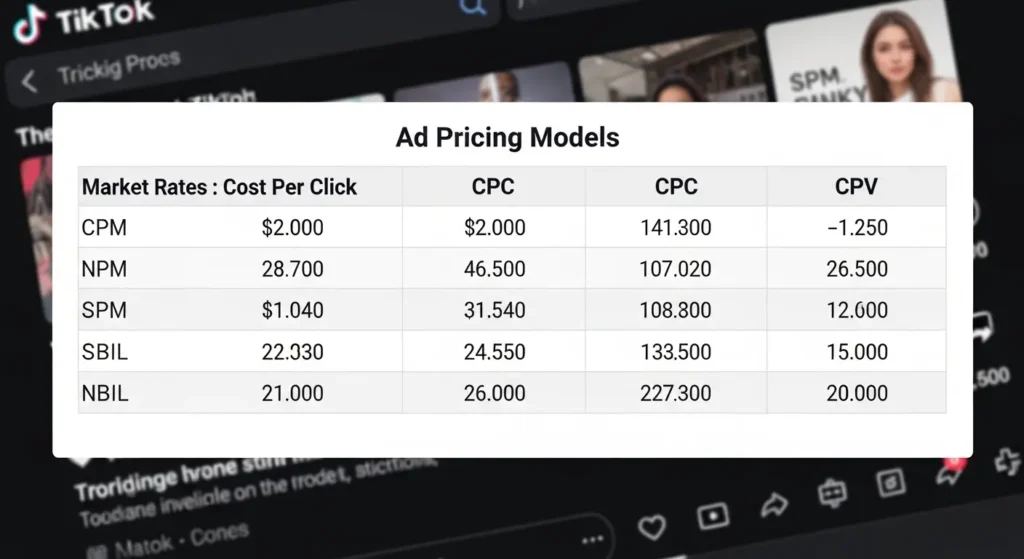 2026年最新のTikTok広告費用相場の一覧表