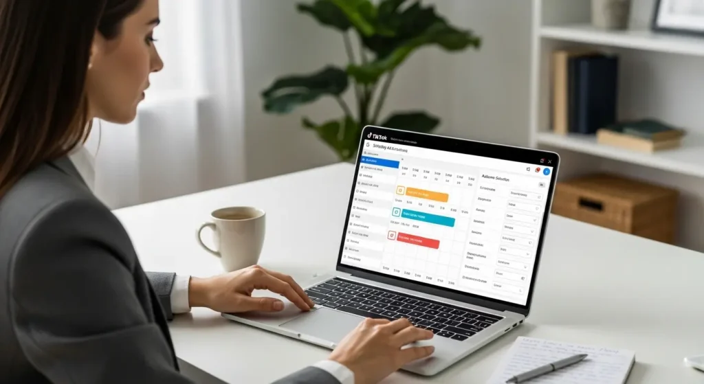 TikTok広告キャンペーンの設定画面