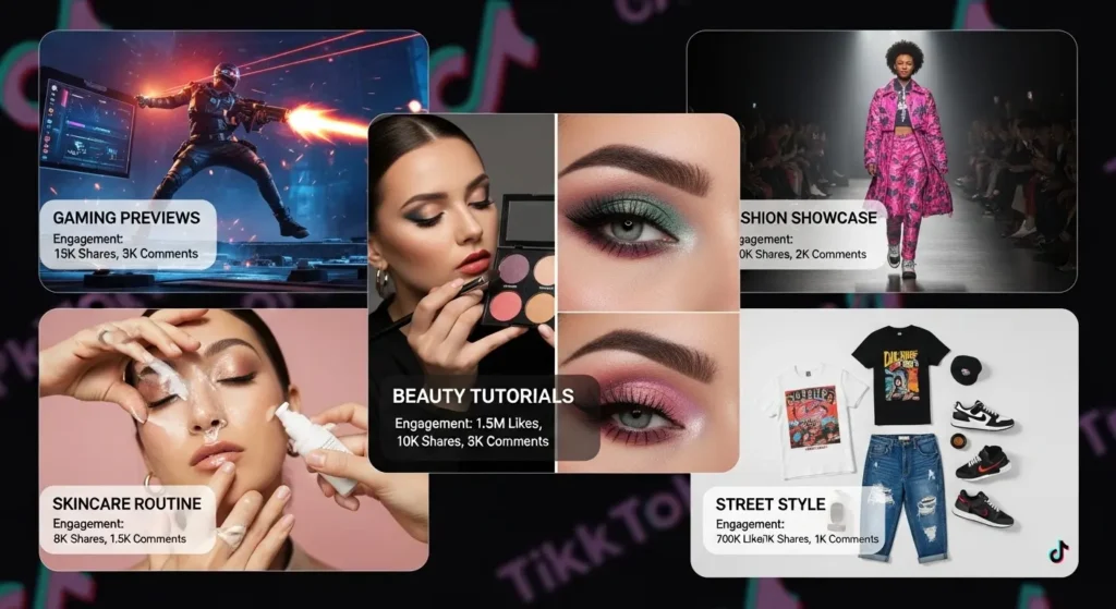 2026年のTikTok広告成功事例のコラージュ