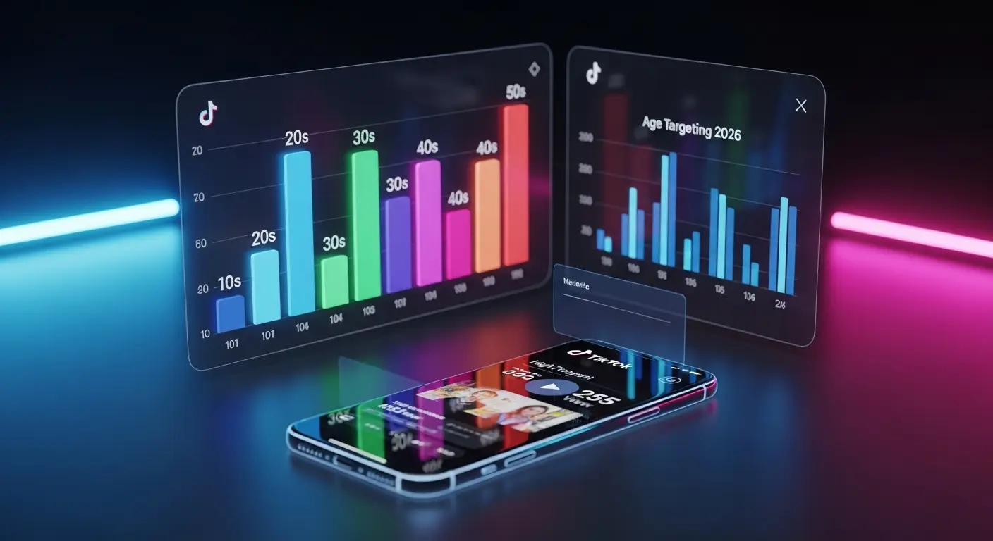 2026年最新のTikTok広告年齢層別ターゲティング分析ダッシュボードのイメージ