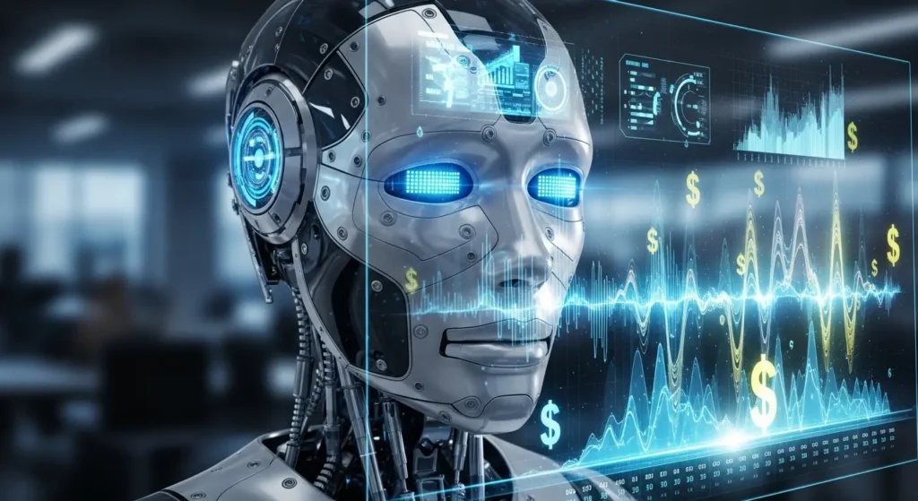 AIによる広告予算最適化のイメージ