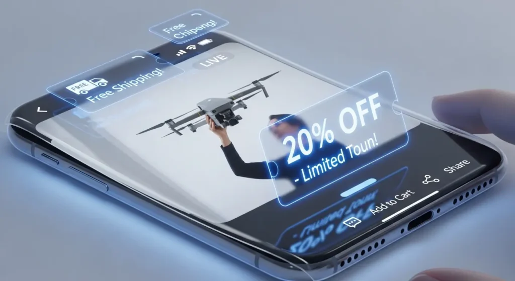 2026年のトレンドであるライブコマースの画面