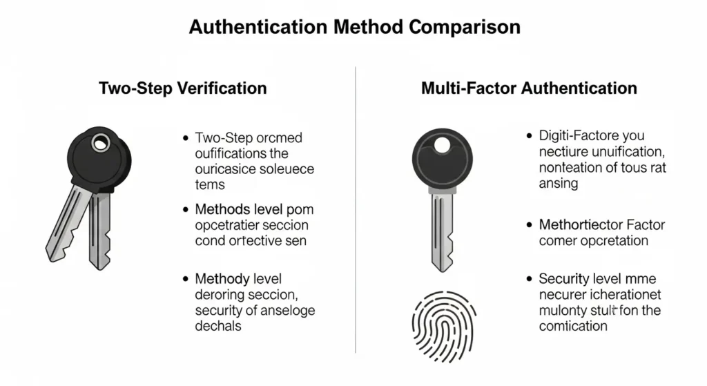 二段階認証と多要素認証の組み合わせパターンの違い